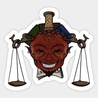 Devil's advocate Sticker